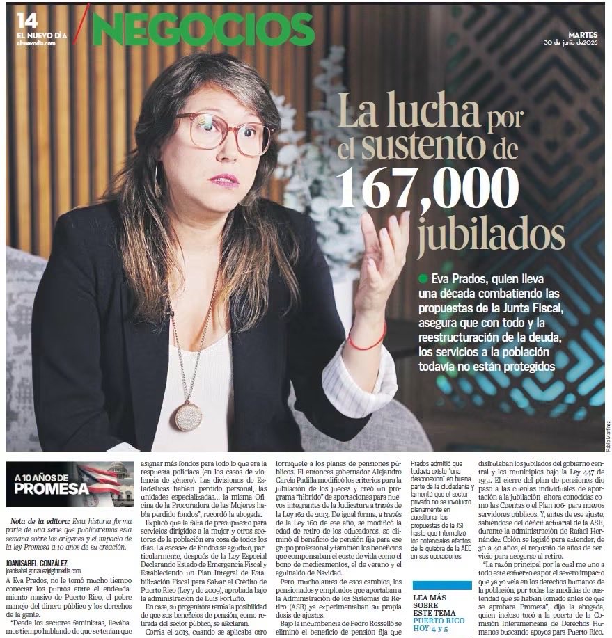manuelnatal's tweet photo. "¿Dónde está Victoria Ciudadana?"

Es una de las frases que escuchó repetir a analistas políticos (en su mayoría, abiertamente vinculados al PNPPD) y algunas personas en las redes sociales.

La respuesta es bastante sencilla: con nuestro conocimiento y compromiso, aportando a un mejor País desde todos los espacios. 

Hoy al abrir el periódico El Nuevo Día encuentro a @VictoriaPorPR en el esfuerzo de @josebernardo_pr como investigador colaborando en un informe sobre los nefastos poderes de la Junta de Control Fiscal, en la fiscalización de Pedro Cardona Roig @ElUrbanistaPR como experto en planificación y de la Dra. @nadd320 como Legisladora Municipal al denunciar el proyecto destructivo de Miguel Romero para El Escambón, y en la labor titánica de @evapradospr dirigiendo las iniciativas para auditar la deuda pública y defender a nuestros pensionados. 

Eso es Victoria Ciudadana. Una gran alianza de personas y organizaciones que aportamos todos los días al País desde la academia, las agrupaciones sindicales y comunitarias, los movimientos feministas, los colectivos de las comunidades LGBTTQI+, el emprendimiento, la diversidad de espiritualidades y tantos otros espacios, pero que entendimos que en la unión y la colaboración están las posibilidades de cambio del País. Ahí está Victoria Ciudadana, poniendo el bienestar de Puerto Rico por encima de cualquier cosa.