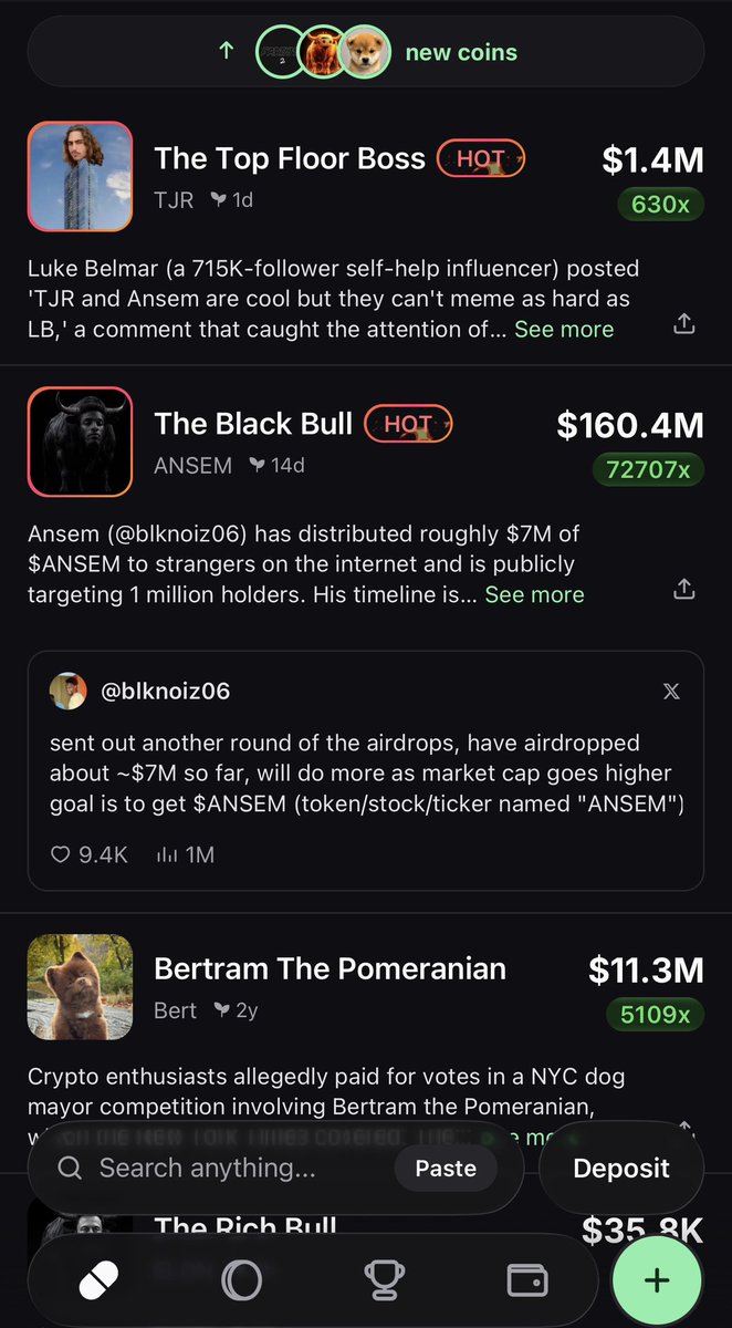 mdudas's tweet photo. great day to check out the @pumpfun mobile app

completely overhauled to support all major chains with a much improved social feed, top traders, top callers, etc

follow @blknoiz06 back to the promised land https://t.co/bCVwgjfr5k