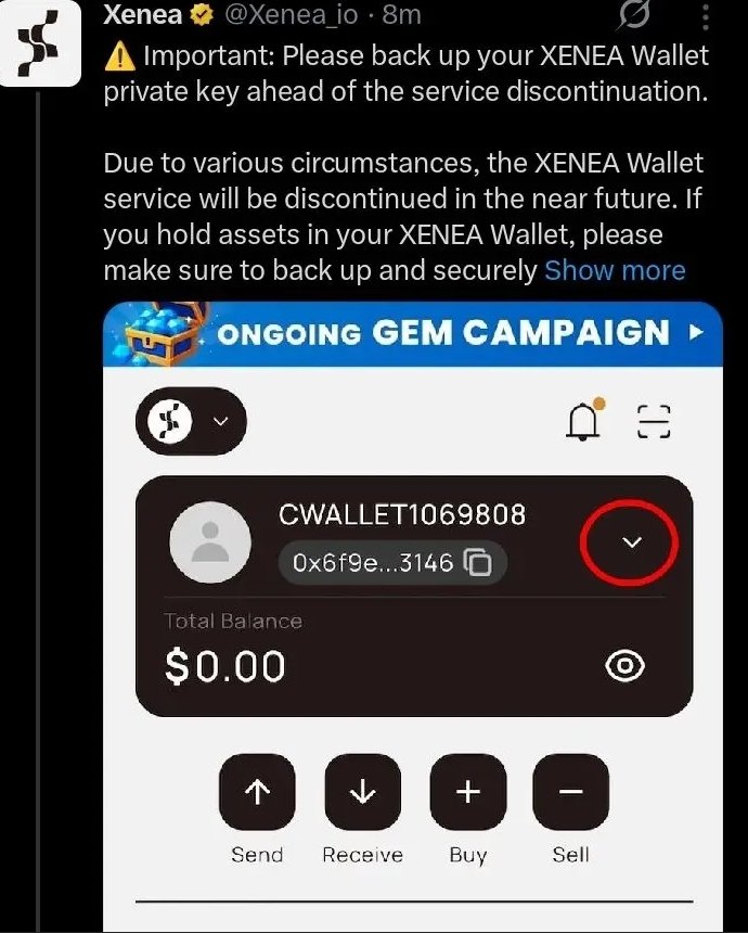CryptoFi_001's tweet photo. JUST IN🔥: Xenea wallet service will officially be discontinued, the reason behind this still remains unclear but a core member  @yuma_xenea has pulled out. 
This comes as a shock after years of unrewarded community participation. https://t.co/hVsKe9V3wZ