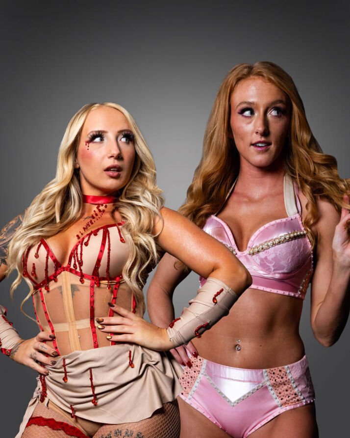 The_yellowbone's tweet photo. A look at TNA's knockouts tag division, yup just two teams https://t.co/txdffofyLL