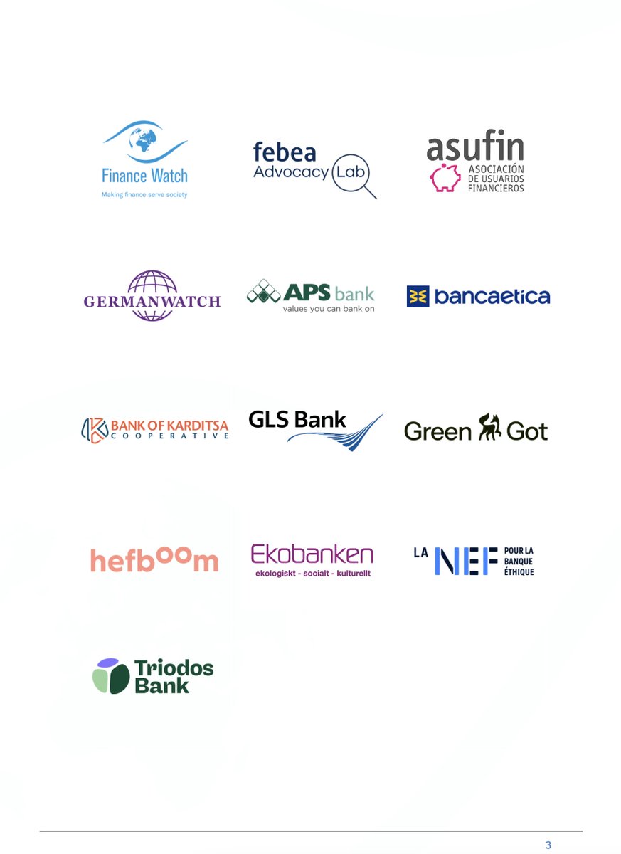 forfinancewatch's tweet photo. Alongside civil society including @triodosuk, @FEBEAethicalfin, &amp; @Germanwatch, we affirm that #simplification must not mean lower capital requirements, weaker buffers or a rollback of the safeguards introduced after the 2008 financial crisis.

Read the letter 👇 https://t.co/R6GHKX9PtJ