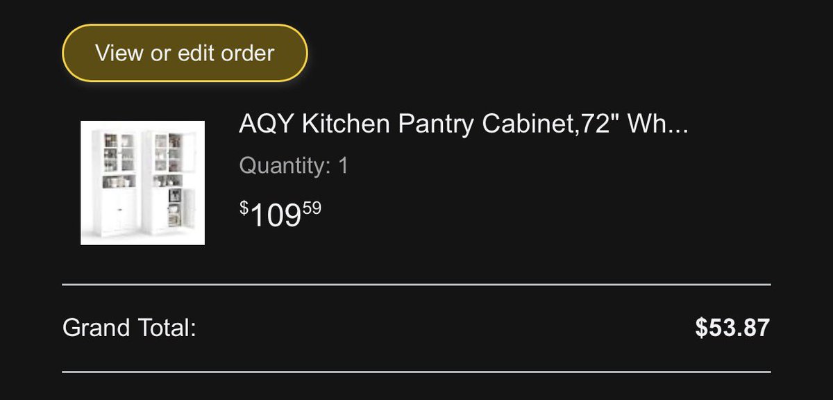 Ze2o's tweet photo. @DealsFinderIO That one sold out but the code works on the 4 door pantry. Thanks! https://t.co/82GAwICn4C