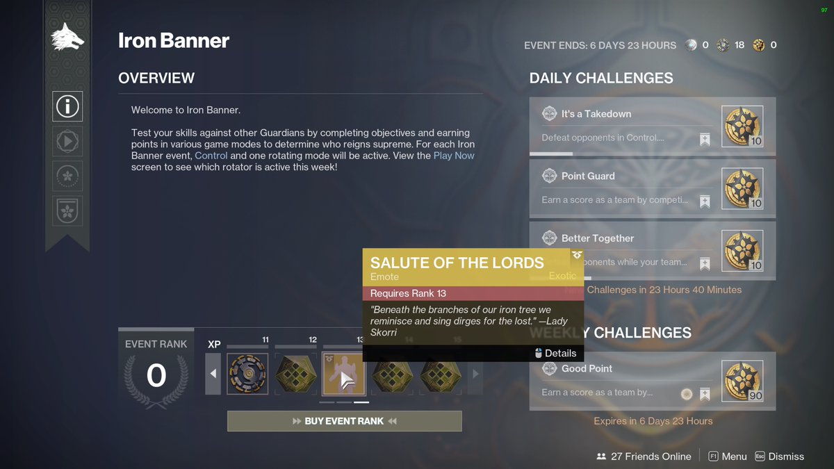 A_dmg04's tweet photo. Glad we got this on the event track after years of it not being available.

Become an Iron Lord, one last time. https://t.co/VjGy2DuKzA