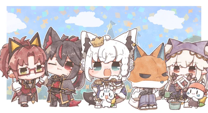 王国の更なる発展を願って…… #FBKINGDOMSTORY #絵フブキ