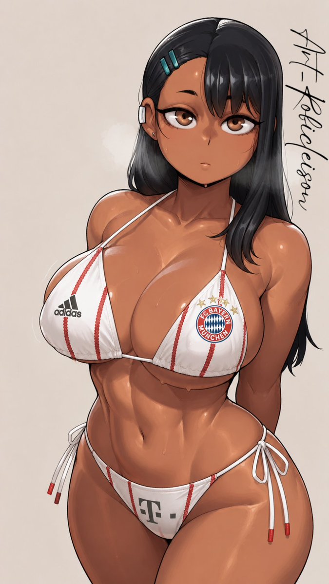 Art_Robicleison's tweet photo. Hoje a Nagatoro representando o Bayern de Munique!
A senpai mais troll chegou com tudo na Allianz Arena e tá dominando o campo!
Gostaram dessa versão da Nagatoro no Bayern?
O quequerem ver a seguir? Comenta aí
#Nagatoro #Bayern #Waifu #ArtProcess https://t.co/ZVatC1QPbr