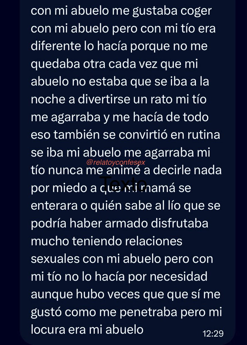 Relatoyconfesex's tweet photo. Termine siendo el amante de mi abuelo y mi tío 

#incesto #familia #abuelo #tio #sexo #oral 😈🔥 https://t.co/cnif2AEBED