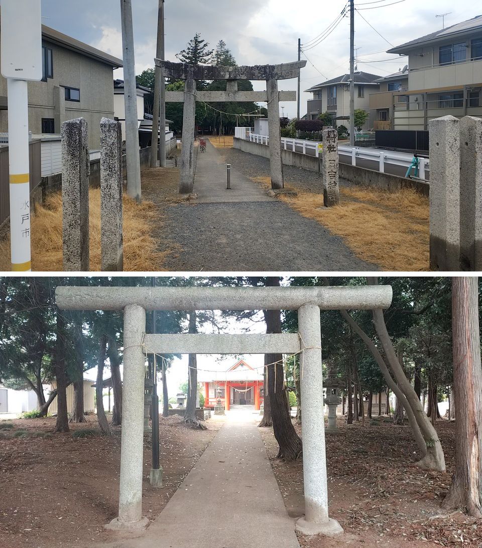 atsu_oha's tweet photo. 茨城県水戸市の（見和）日吉神社の御朱印
御朱印は水戸八幡宮にて
JR常磐線赤塚駅南東1.3km程の住宅地内
江戸初期に美和村開発時に村鎮守として大己貴命を祭神に創建し日吉山王大權現やお山王様と呼ばれる
平成中期に不審火で焼失し八幡宮に一時遷座後再建
広い境内と長い参道を持つ神社 https://t.co/sllKakCvFR