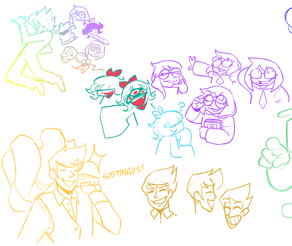 szkraft220's tweet photo. #deltarunespoilers 
>
>
>
>
>
Some sketches I've done of all the Flowers before the comic I just posted, you can tell there's a lot of experimenting going on here especially with Flowery and the Knight, but they're really fun to draw!!!
#deltarune 
my favourite is prolly Seth https://t.co/gRP0Iqtx1p
