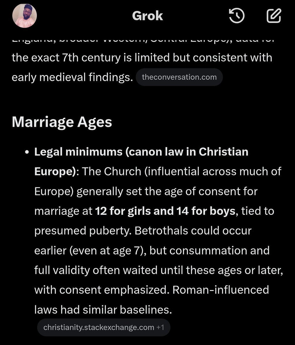 mfada11's tweet photo. @UkonzeE @Wizarab10 Here is a little knowledge about Christianity in the 14th-15th century for your 'saliva -filled -skull' . Infact early marriage at age 9-14  was considered a great privilege reserved only for royalties and the rich. https://t.co/EWUKaLLYBR