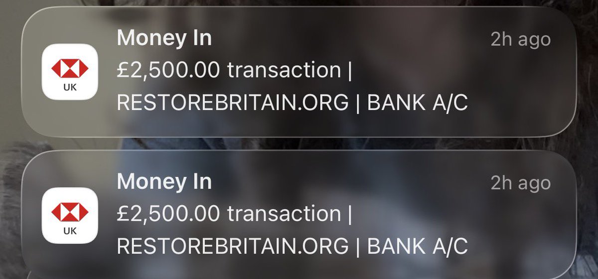 Lordmiles's tweet photo. Restore Britain sent me my refund twice https://t.co/sIi7Tt3oKt