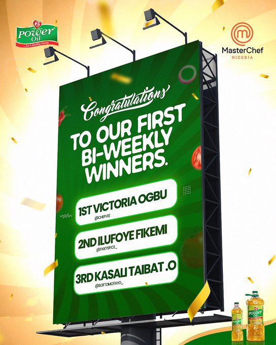 AmEmediong's tweet photo. Seeing the first winners reminded me that someone has to win... and it could be you. 👨🏽‍🍳🔥

With bi-weekly prizes already being awarded, now is the perfect time to join the Power Oil Certified MasterChef Challenge. Let's get cooking! 

#CertifiedMasterChefChallenge https://t.co/9b3v1S8nWf