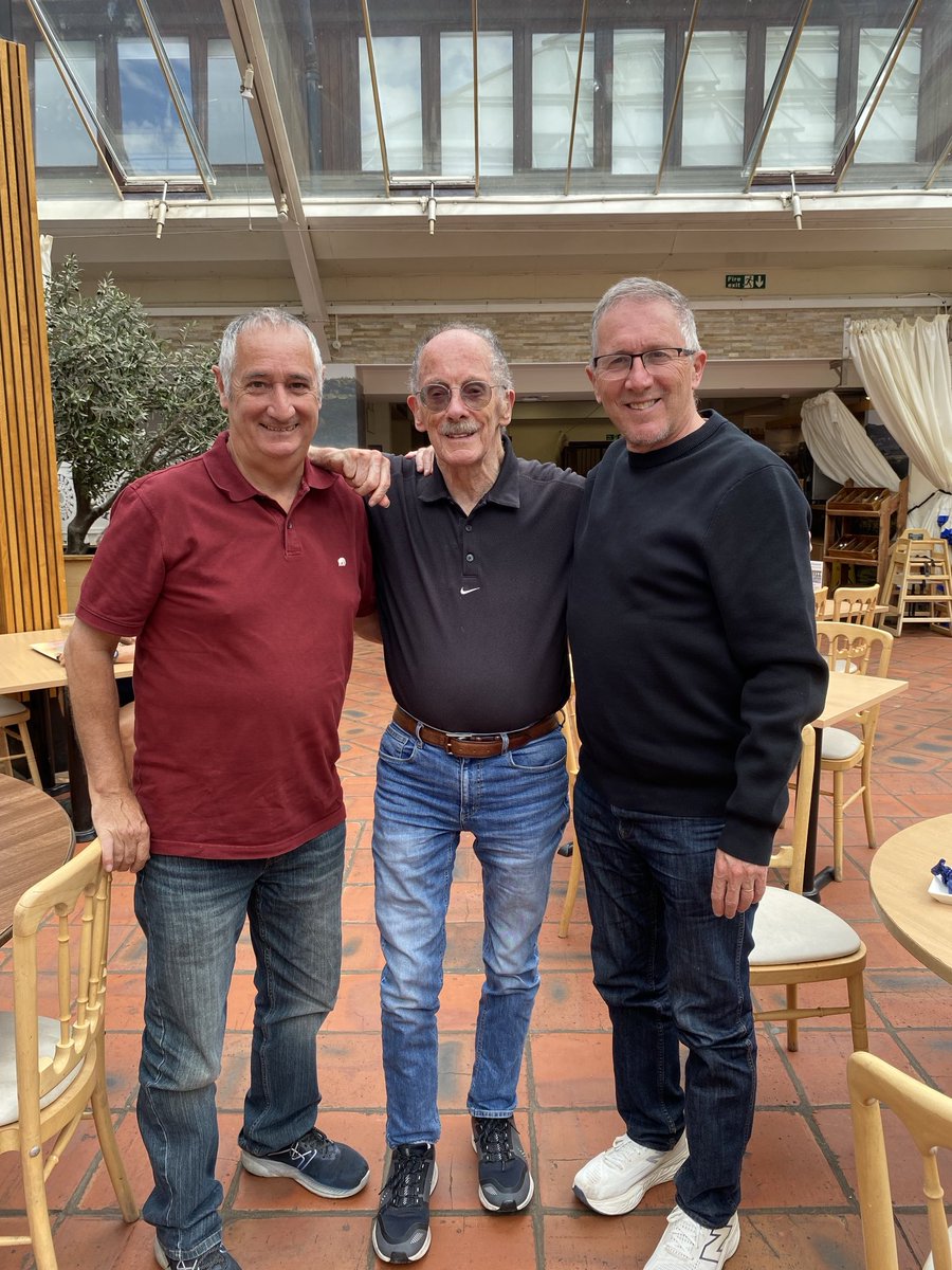 WightmanGeoff's tweet photo. Laddies who lunch

Denbies is 1st, 2nd &amp; 3rd choice venue for @AthleticsImages birthday celebration. Here we are in the Surrey sunshine discussing important gossip &amp; world issues like “Who was Harold Macmillan’s son-in-law?”  
Answer - between us - we don’t know
Top lunch though https://t.co/NXk7f33YWP