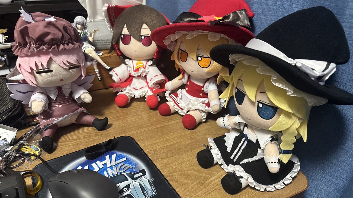 rabiris_gr86's tweet photo. #ふもふも 
ふも香霖堂魔理沙「明日から7月だぜ！」
ふも香霖堂霊夢「でも雨が続くわ」
ふもロスワ魔理沙「無理せずに編集と息抜きだぜ」
だるみすちー「さあ、楽しみましょ～」
主「来月も気ままに行きます😊」 https://t.co/LLcEkMoJGl