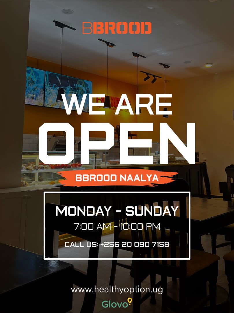 LaxConcepts's tweet photo. @Bbroodug ,your fresh bakery 👨🍳+ café spot in Naalya is here for you 7 days a week 💛
🕣Opening Hours: Monday - Sunday | 7:00 AM - 10:00 PM | Call Us: +256 20 090 7158
Find Us: Naalya 📍 | Order @GlovoUg 🛵
More Info: https://t.co/xxv9wRfX87
#BBROOD https://t.co/csqa3EoR8s