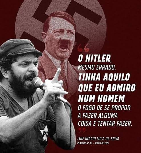 Ederson76843501's tweet photo. @CarlosBolsonaro O #Ladrão @LulaOficial mentindo de novo,esse jumento militante apoiador do Hitler https://t.co/tnwMrr0Fho