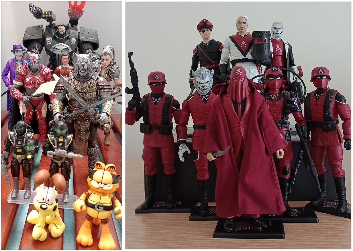 DragonActionFig's tweet photo. A selection from the additions to the collection in the 1st half of 2026. 
Looking forward to what the rest of the year brings...
#BigBadWorkshop #GIJoeClassified #NECA #MarvelLegends #McFarlaneToys #MythicLegions #NacelleToys #SavageCrucible #Skeletron https://t.co/KcZbgGC39k