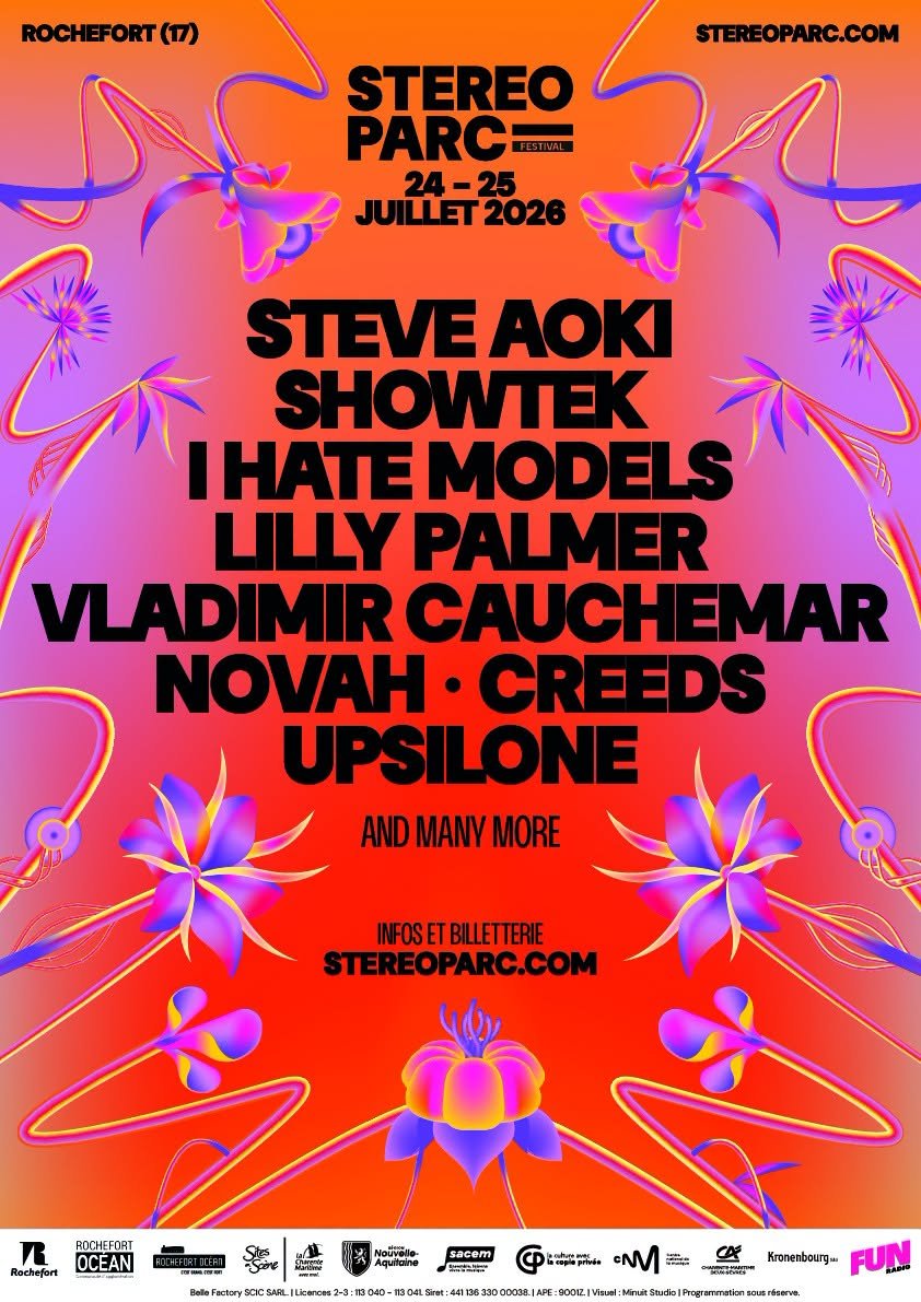 RocaFortisR's tweet photo. 24/25 juillet électro a Rochefort
Corderie Royale,Festival Stereoparc dancefloor à ciel ouvert,patrimoine et musiques électroniques I Hate Models;Novah;Vladimir Cauchemar;Creeds;Emma B; Nicolas Cuer;Steve Aoki;Showtek;Upsilone;Venga;Asna Presente Rave In Town;Lilly  Palmer https://t.co/gSxuk4Rp0s