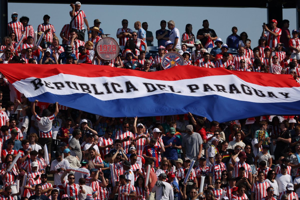 FWC26Philly's tweet photo. Can’t wait for these La Albirroja scenes in Philly on Saturday 🇵🇾 https://t.co/jTzwxYqgmc
