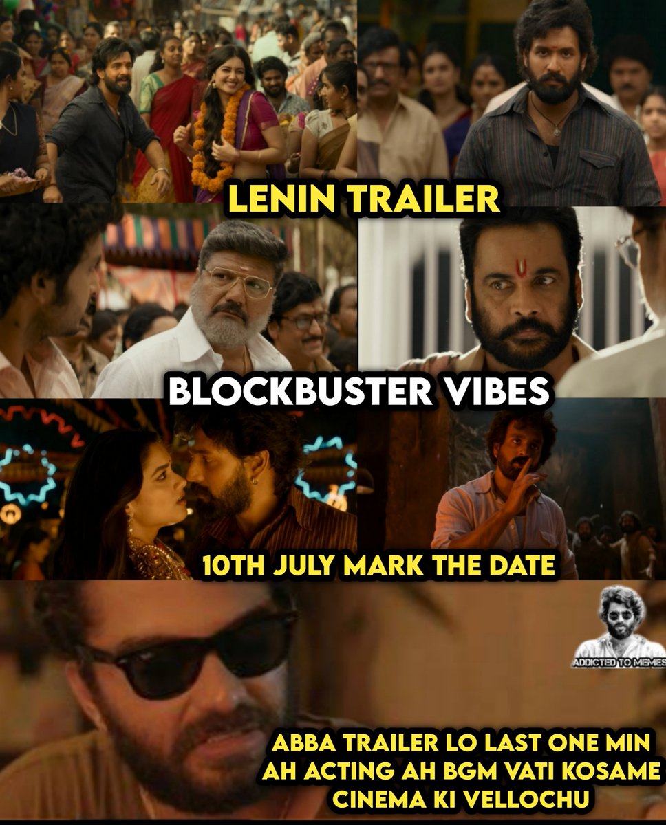 Addictedtomemez's tweet photo. Meku ela Anipinchindi Trailer 

#Lenin #AkhilAkkineni https://t.co/EP6OHqveVv