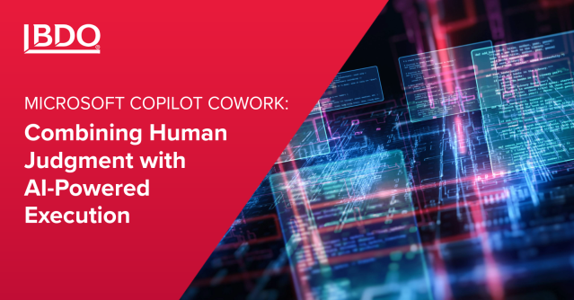 TranslateRisk's tweet photo. AI value isn’t about doing more. It’s about doing the right work better. @BDO_USA explores how Microsoft Copilot supports execution while keeping human judgment central. Take a closer look here: https://t.co/3AA4j3JFUS https://t.co/38PfBNtuGG