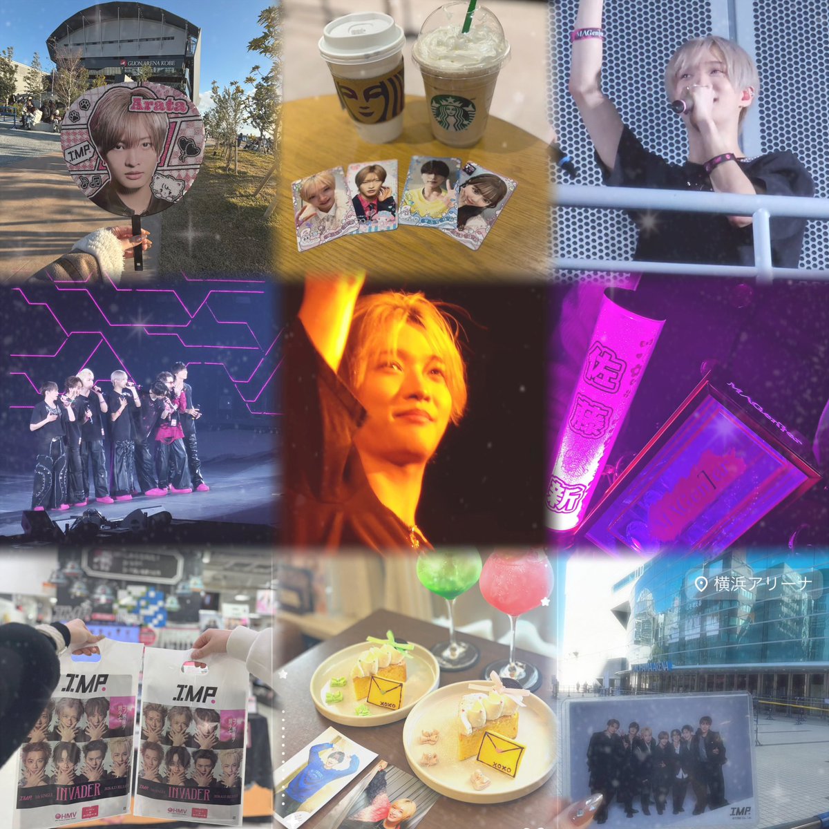 Sugar901a's tweet photo. 2026年上半期まとめ🎀✨️
遠征続きで大変だったけど､ツアーも楽しかったしヲタ活も満喫できてめちゃめちゃ幸せな上半期だったᵔᢦᵔ
下半期もいろんな情報解禁され楽しめますように🍀*゜

#IMP #佐藤新 https://t.co/FILNxoVq5c