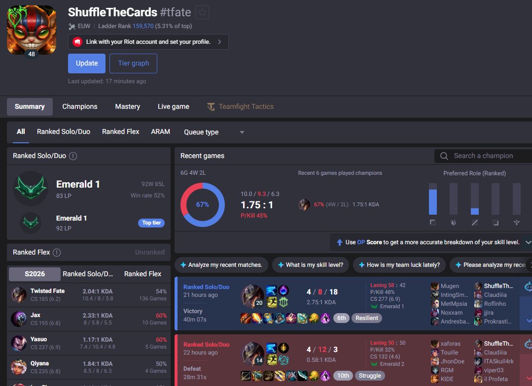 SPapazqn's tweet photo. @SoloQExposed You call him a master or a booster is actually funny :D you got to be really sad person. She outperforms him obviously. He might be duoing with her from this account because diamonds cannot duo with emeralds (he can be diamond elo max). GL &amp; HF everyone, see you on the Rift! https://t.co/aFnCl1ak0o