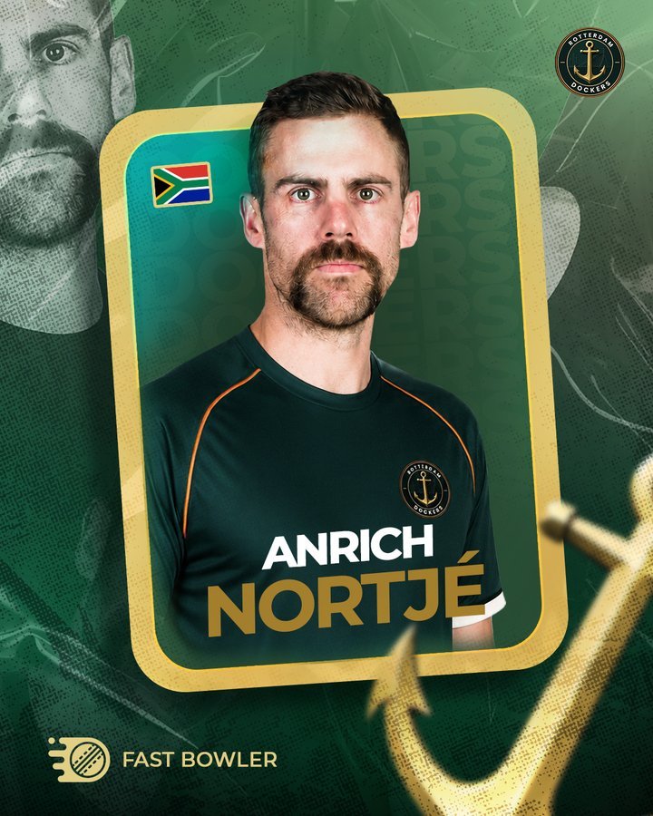 subha_d_luck's tweet photo. ⚓ #RotterdamDockers from #ETPL are building an absolute powerhouse!

​The squad so far:

🇿🇦 Faf Du Plessis (C)

🇦🇺 Mitchell Owen

🇿🇦 Heinrich Klaasen

🇿🇦 Donovan Ferreira

🇳🇵 Sandeep Lamichhane

🇿🇦 Anrich Nortje https://t.co/um9N6eHtlV