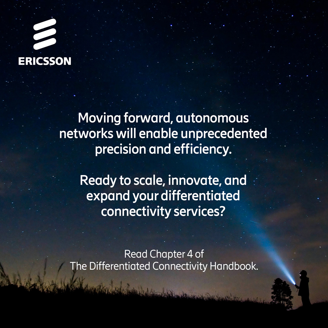 ericsson's tweet photo. From business vision to configuring, selling, and monitoring. 📈 In the new chapter of our handbook, we take a closer look at the monetization and scaling stages of the #DifferentiatedConnectivity journey. 👉 Download chapter 4 here: https://t.co/ZagRB0Nre7 https://t.co/LSaw61dWpk