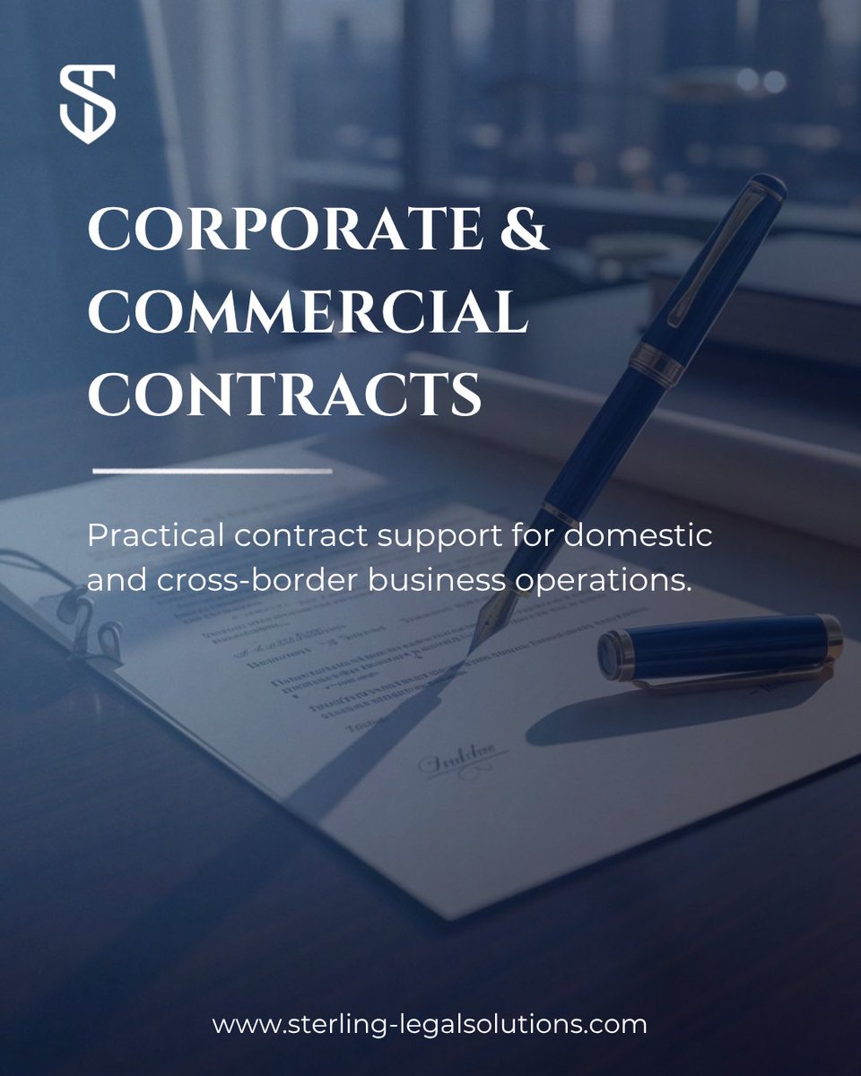 Sterlinglegals_'s tweet photo. Sterling Legal Solutions supports businesses, investors and multinational companies with commercial contract work across the UK, Europe, North Africa, and the Middle East.

Visit the website or contact us:
+44 20 4540 5088
info@sterling-legalsolutions.com https://t.co/ZgVrNh1naS