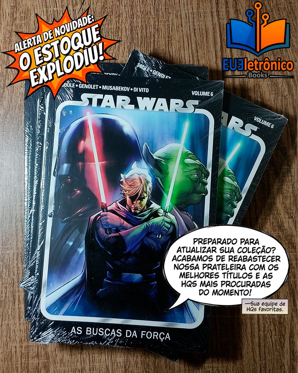 eueletronico's tweet photo. Na esperança de resolver o problema do racionamento de combustível enfrentado pela Aliança Rebelde, Amilyn Holdo fez uma aposta arriscada...
👉 Já disponível em https://t.co/1LXLDhiFuP

#StarWars #StarWarsComics #LukeSkywalker #Quadrinhos #HQs #EstanteVirtual https://t.co/4lL3Hp09F3