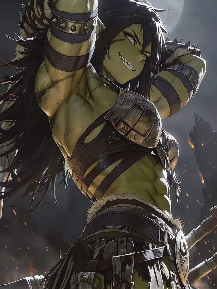 uenrura's tweet photo. I’ve been getting the occasional request from my overseas followers for more orc girls… 😈
Do you think there’s really a demand for them?

#OrcGirl #FantasyArt #DarkFantasy https://t.co/jELSrg5dOX