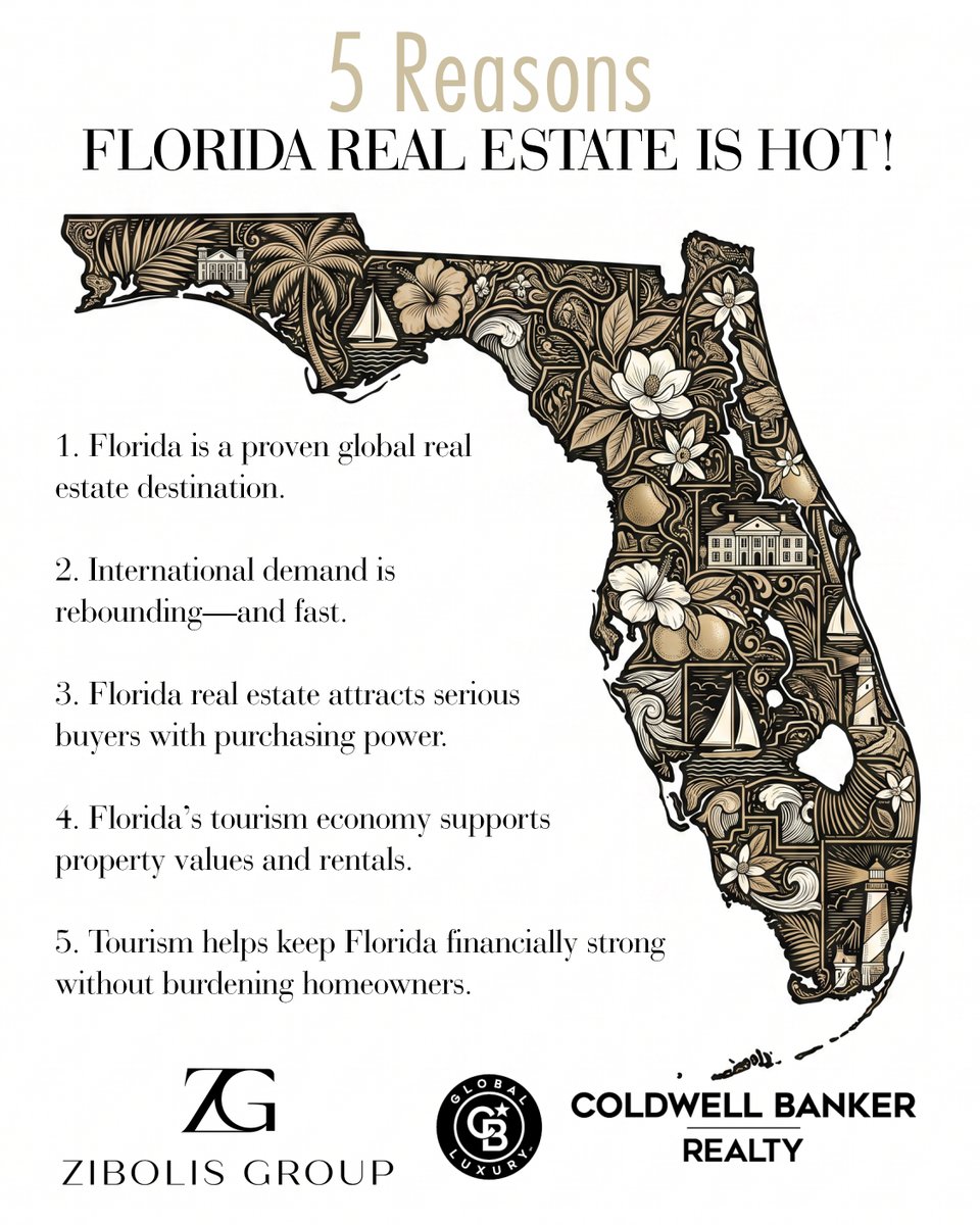 zibolisgroup's tweet photo. 🌴🔥 5 Reasons Florida Real Estate is HOT Right Now!

The Florida market isn't just resilient — it's thriving. ✨

 Zibolis Group | Coldwell Banker Global Luxury
📱 941.725.3060
📧 team@zibolisgroup.com
🌐 https://t.co/zv6zGIEfDG https://t.co/TMRVHMniRm