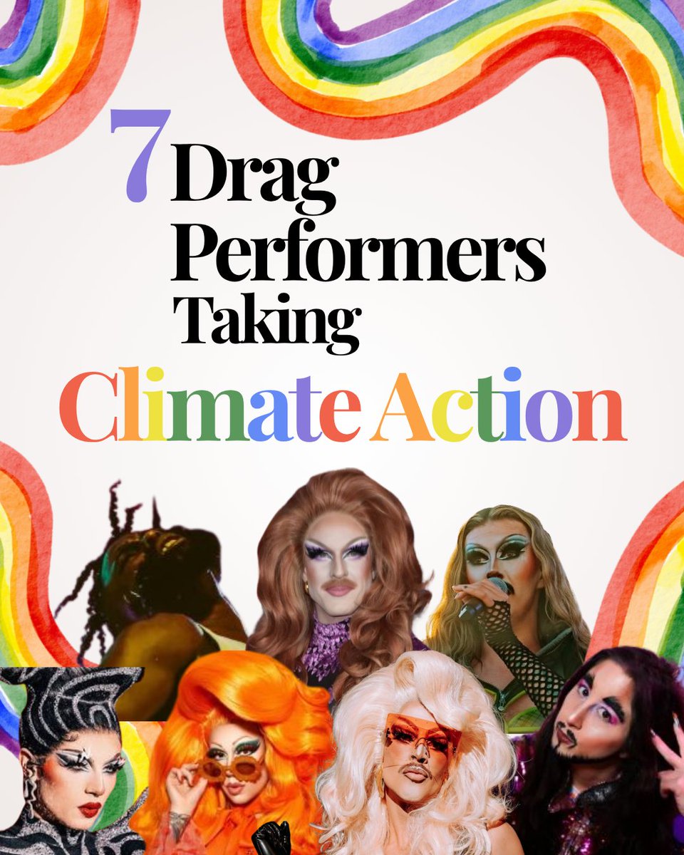 CleanAirMoms's tweet photo. Check out these seven inspiring drag performers bringing intentional joy—plus some seriously gorgeous upcycled and vintage outfits—to the climate activism movement. #PRIDE_2026 https://t.co/Ex8V9fdOLF