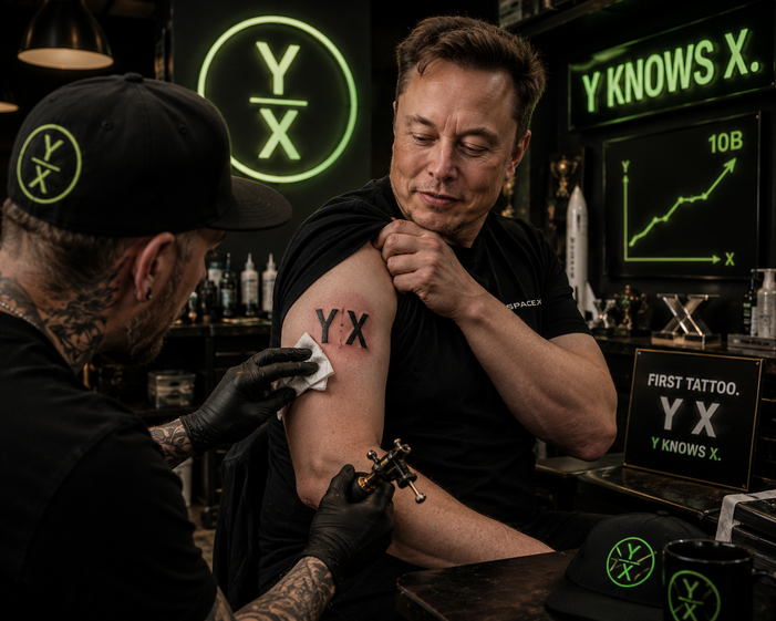 yknowsx's tweet photo. @elonmusk @elonmusk  will you ever get a tattoo ?#Yknowsx #Yx https://t.co/cRYBp8vSqY