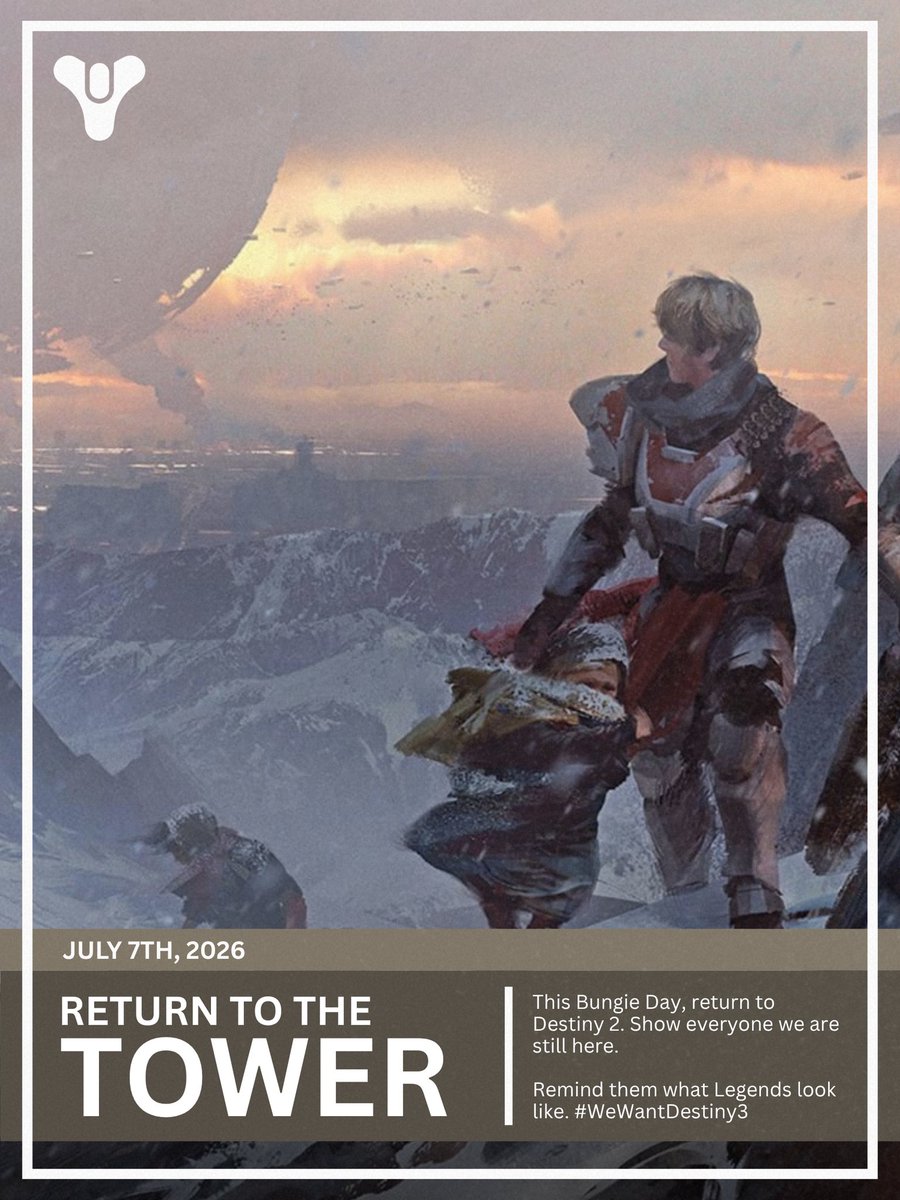GuardiansForD3's tweet photo. For Lubre.
For Fundament.
For Torobotyl.
For Riis.

For Sol.

On 7/7, we run it back.

@Sony
@PS_Support_US
@PlayStation
#BoycottSony #WeWantDestiny3 #D3 https://t.co/QSR4yHbpCg