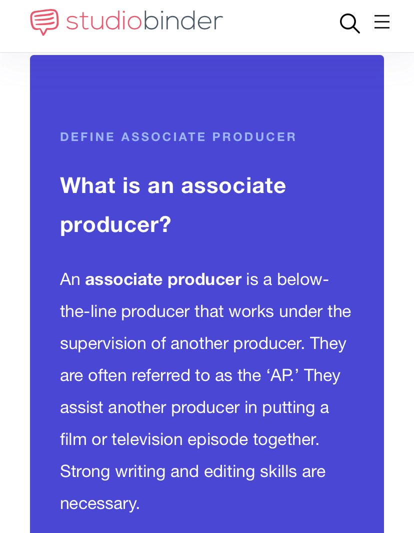kandacetripper's tweet photo. Showbiz is sooo confusing. This guy I worked with for a bit a few months ago just called and asked if I’d be interested in an associate producer job. And I said yes and googled wtf AP does lol. 

Then what do writers and editors do?????? https://t.co/8ZJ4LC4Pop