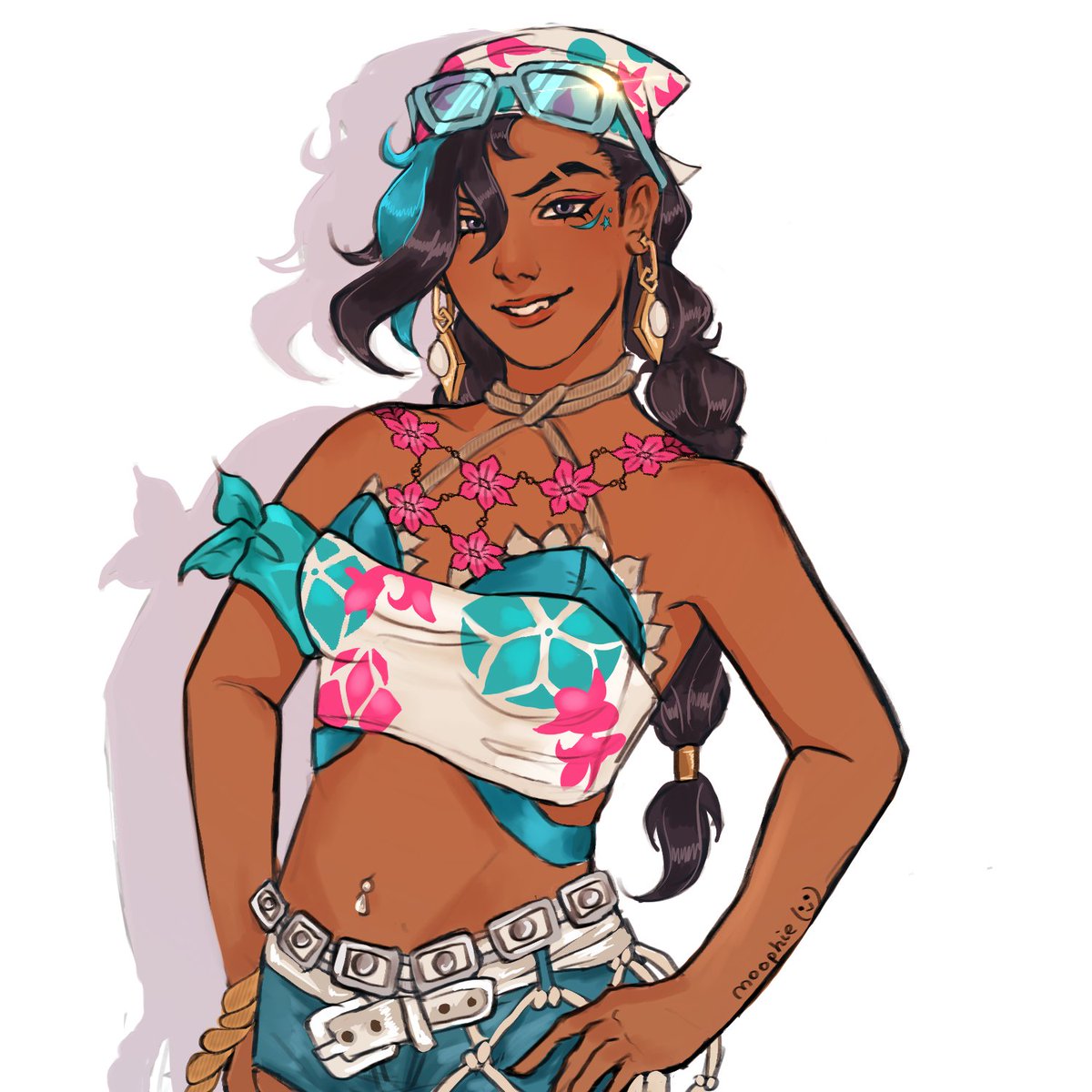 Moophiee's tweet photo. Summer festival sombra has my heart eek!

#overwatch https://t.co/Veic8XZDFu