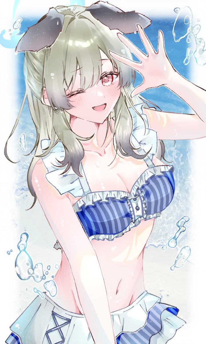 St_ll0's tweet photo. お誕生日おめでとう💙水着ウミカ！
#里浜ウミカ生誕祭2026 https://t.co/9clzHzDMfL