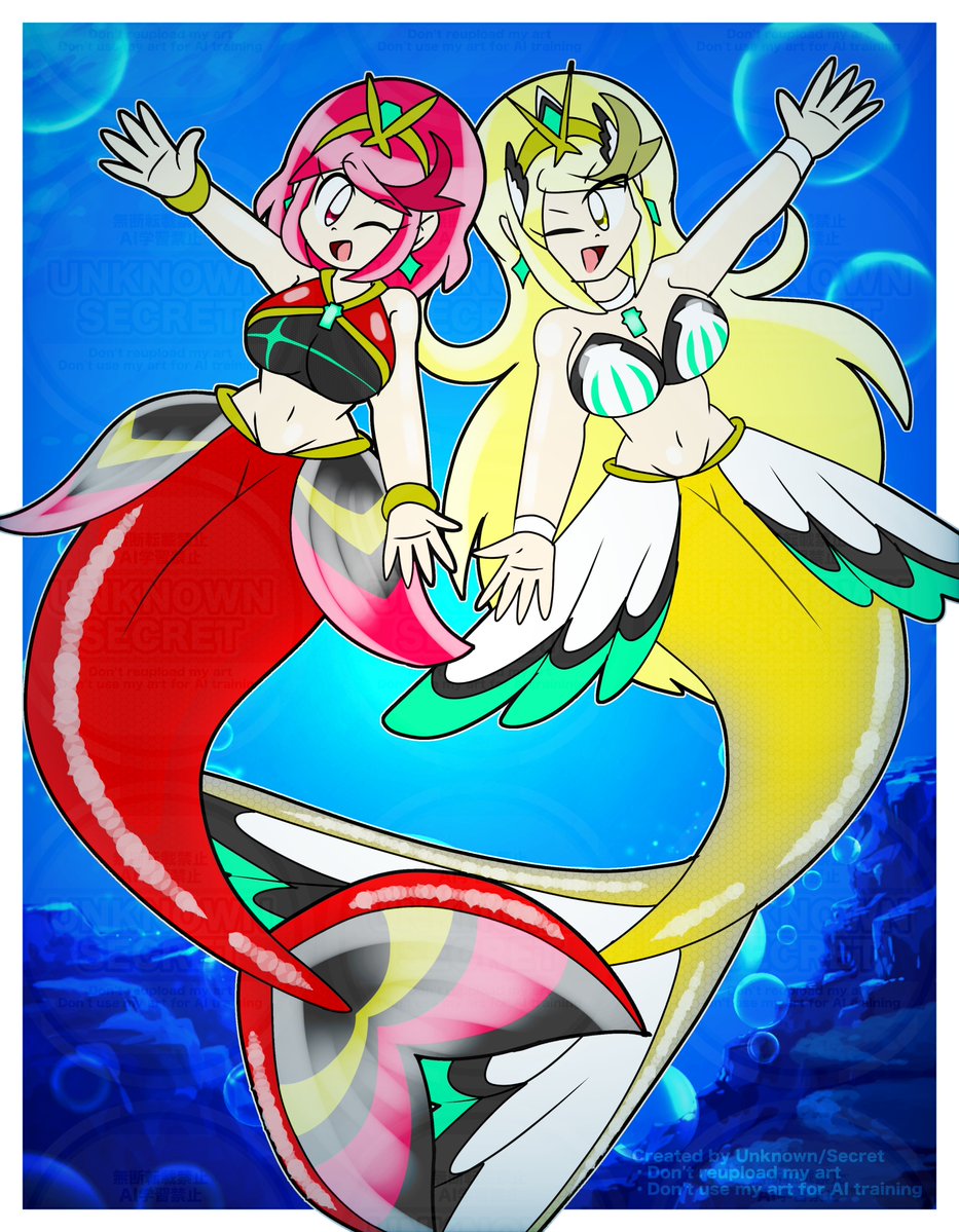 Krmk_Unknown's tweet photo. Illust(2026.06.30) #ゼノブレイド2 #XenobladeChronicle2 #人魚の日 
海の聖杯 https://t.co/7UiXNVbGa6
