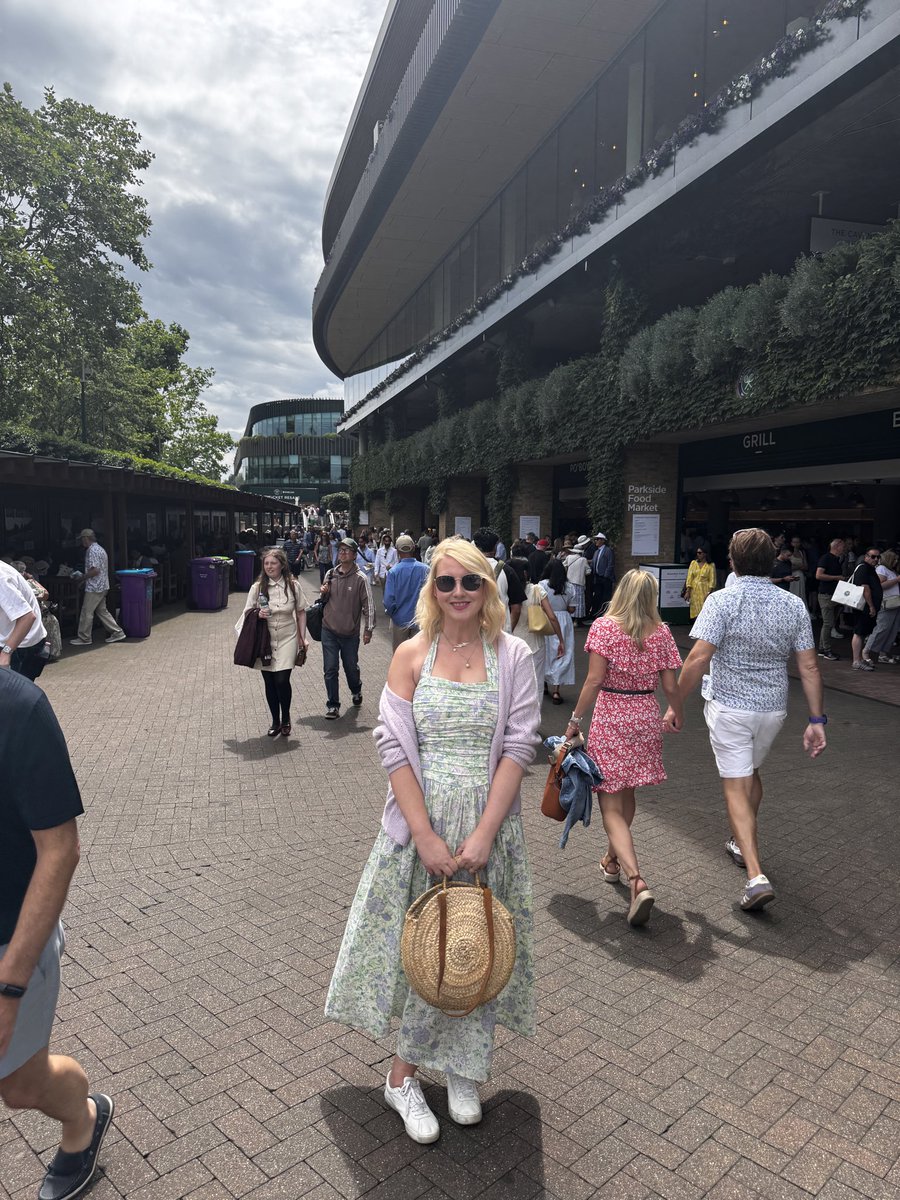 BevicMSL's tweet photo. First time at Wimbledon. What an experience ❤️ https://t.co/Bd5q769AMd