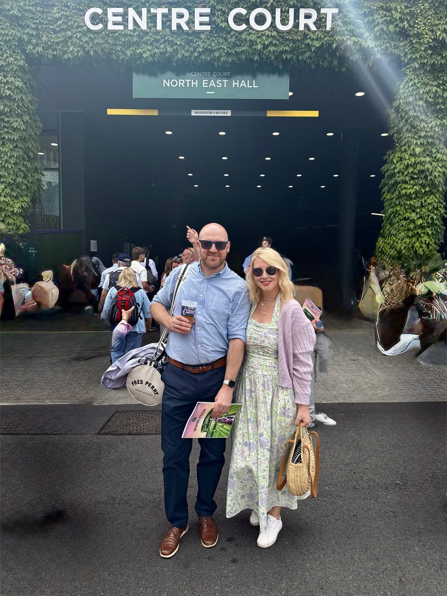 BevicMSL's tweet photo. First time at Wimbledon. What an experience ❤️ https://t.co/Bd5q769AMd