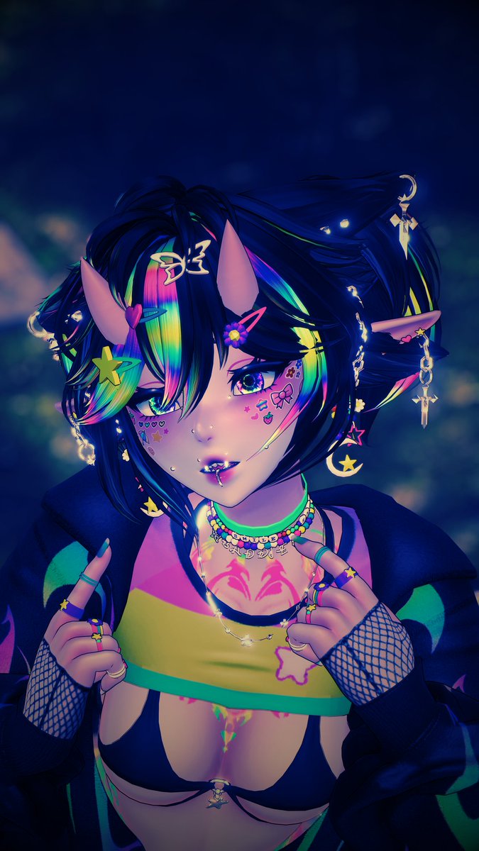 OhKxdance's tweet photo. Living life in technicolor 🌈✨

Avatar is FRANKIE (Unreleased) by myself &amp; @zinpiaVR https://t.co/PmBtcRSjao