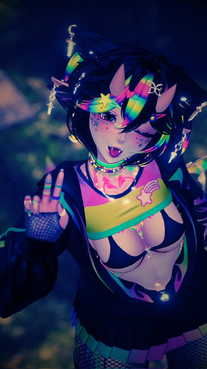 OhKxdance's tweet photo. Living life in technicolor 🌈✨

Avatar is FRANKIE (Unreleased) by myself &amp; @zinpiaVR https://t.co/PmBtcRSjao