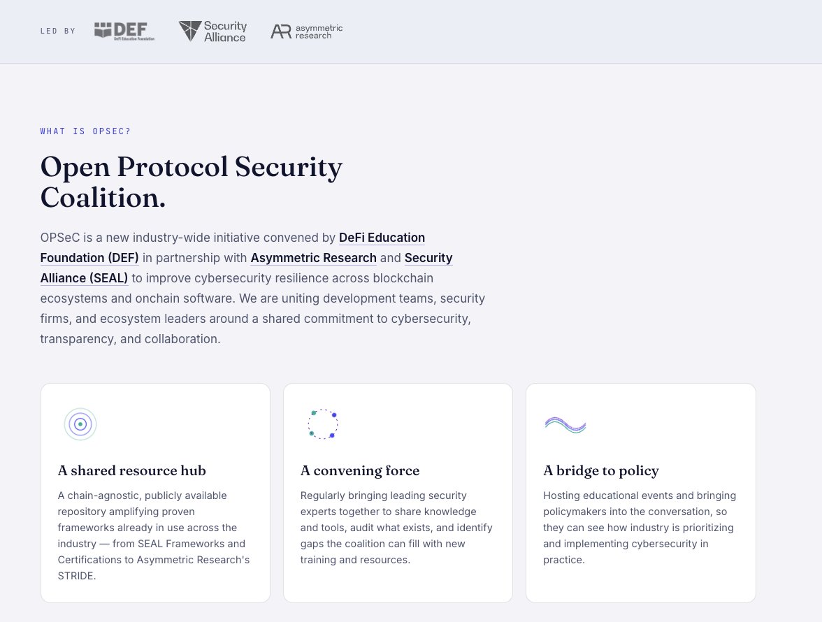 fund_defi's tweet photo. If you're responsible for security or compliance, we'd love for you to join us. We're building a coalition of experts who care about building secure onchain software and blockchain ecosystems.

https://t.co/0wLTeSfAnN https://t.co/wmPaUyWguC