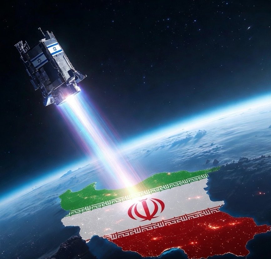 rkmtimes's tweet photo. JUST IN🇮🇷🇮🇱🔥 Israel says, it Is actively developing world’s first space lasers for conducting military attacks above Earth’s atmosphere.

🚨Israel may strike or destroy Iranian satellites in thr orbit if necessary.