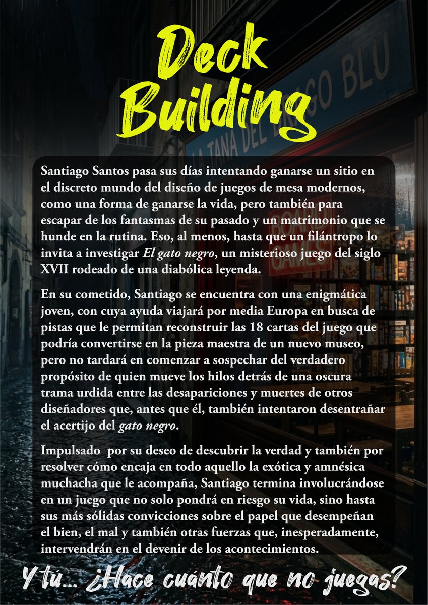 thmdiazb's tweet photo. El dark academia se encuentra con los juegos de mesa en esta emocionante novela que, de seguro, se convertirá en tu libro de estas vacaciones. Consigue tu ejemplar de Deck Building a través de este link: https://t.co/onNutfIB4Z #instabook #bookstagram https://t.co/YjVYhVALqa