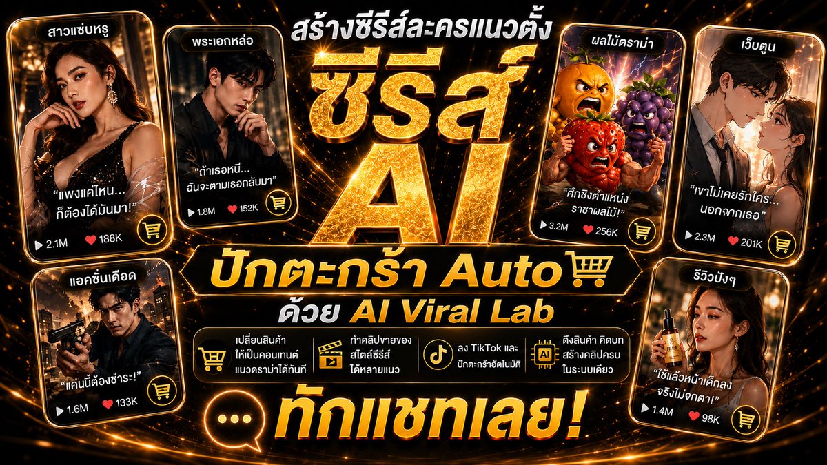 MktexpertAi's tweet photo. โปรแกรมทำซีรี่ส์
แนวตั้งอัตโนมัติ !

#โปรแกรมคลิปปักตะกร้า #aivirallab #aiปักตะกร้า #นายหน้าtiktokshop #นายหน้าtiktok https://t.co/FGugTGXelX