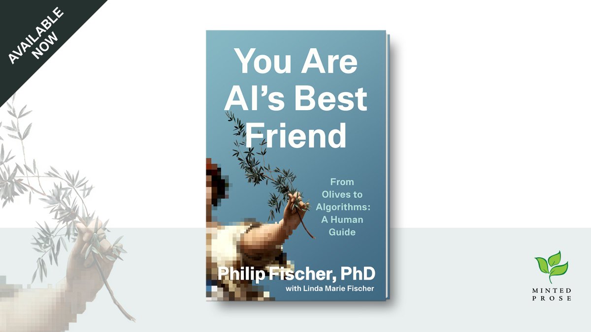eBooleant's tweet photo. The people who prosper with AI may not always be the most technically proficient. They'll be the ones who bring it into their human goals.  

That's the argument of my new book, out today — You Are AI's Best Friend: From Olives to Algorithms.  
https://t.co/n2bWTNEAg7

#AI #ArtificialIntelligence #FutureOfWork