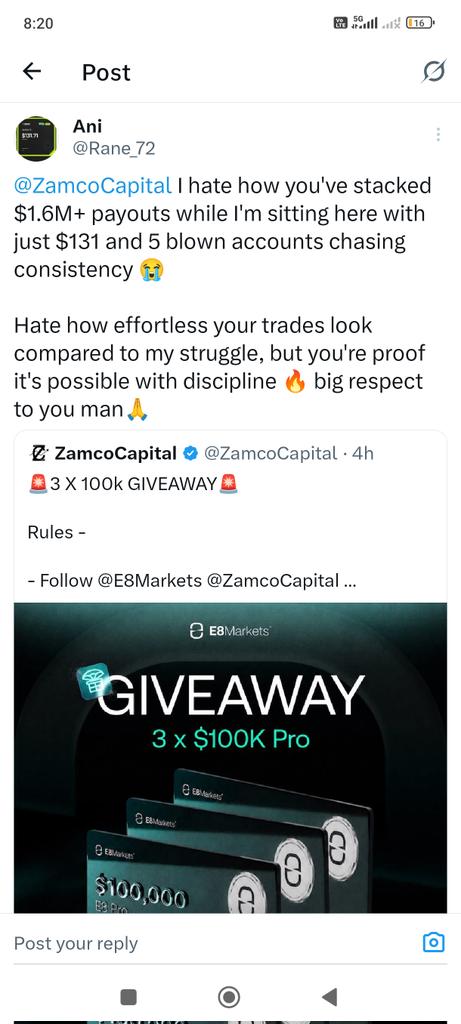 Rane_72's tweet photo. @ZamcoCapital @E8Markets https://t.co/Fu49uaKQLV https://t.co/MLa91iktHs