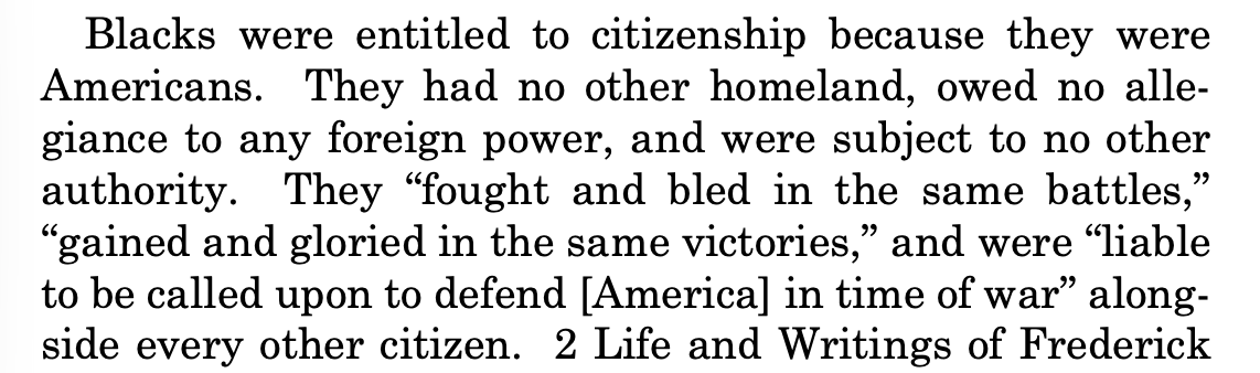 libbyemmons's tweet photo. Justice Thomas spells out what it is to be an American perfectly, and why birthright should be for children of lawful citizens: it means to have "no other homeland," to owe "no allegiance to any foreign power," and to be "subject to no other authority." https://t.co/BlPSEeDkIs